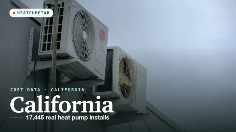 California: 17,445 real heat pump installs
