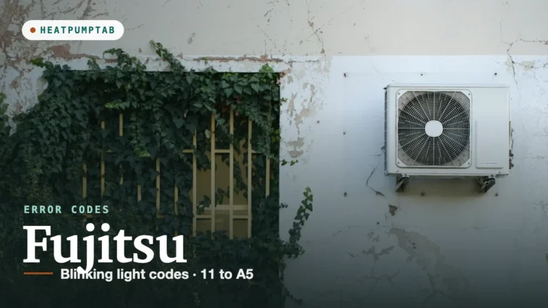 Fujitsu heat pump error codes